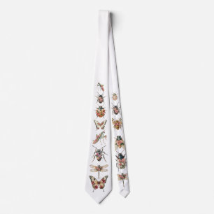 Gravata Inseto Floral