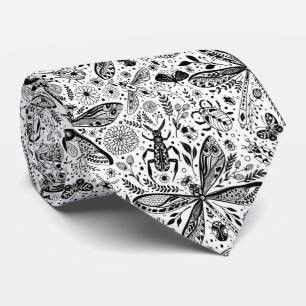 Gravata Insetos de porta em azul escuro