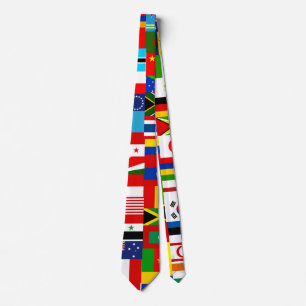 Gravata International World Wide Flag Collage