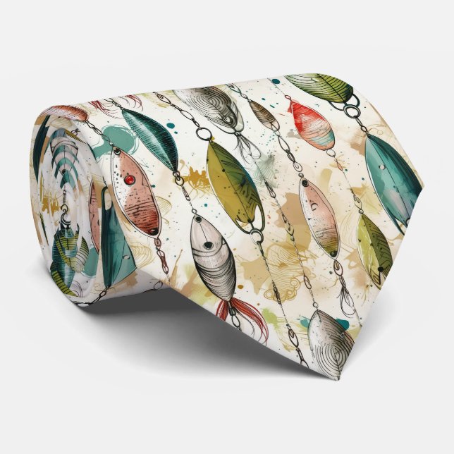 Gravata Iscas de Pesca Pescador  (Rolled)