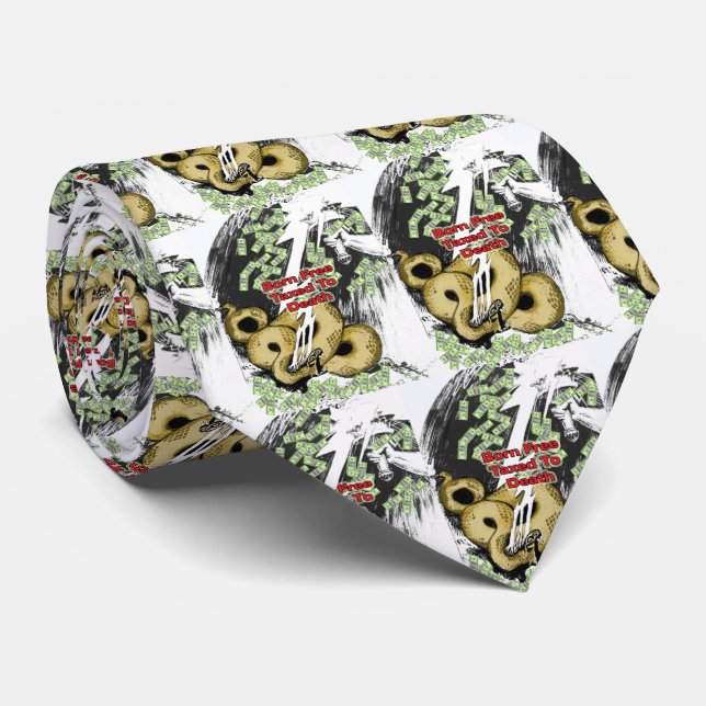 Gravata Isento de nasceres Tributado a Presentes de Morte  (Rolled)