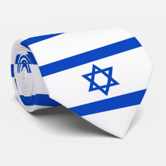 Gravata Israel bandeira azul Estrela de David