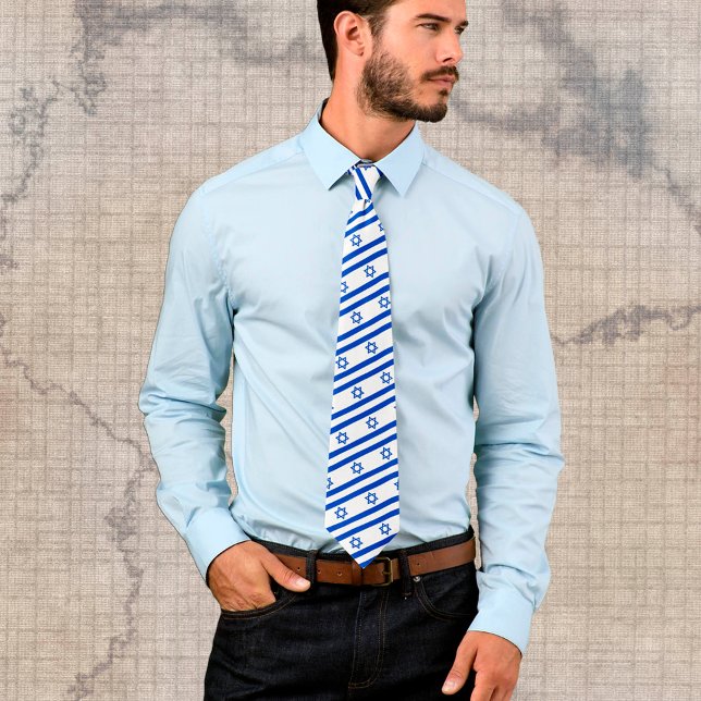 Gravata Israel Flag fashion ties, business (Criador carregado)