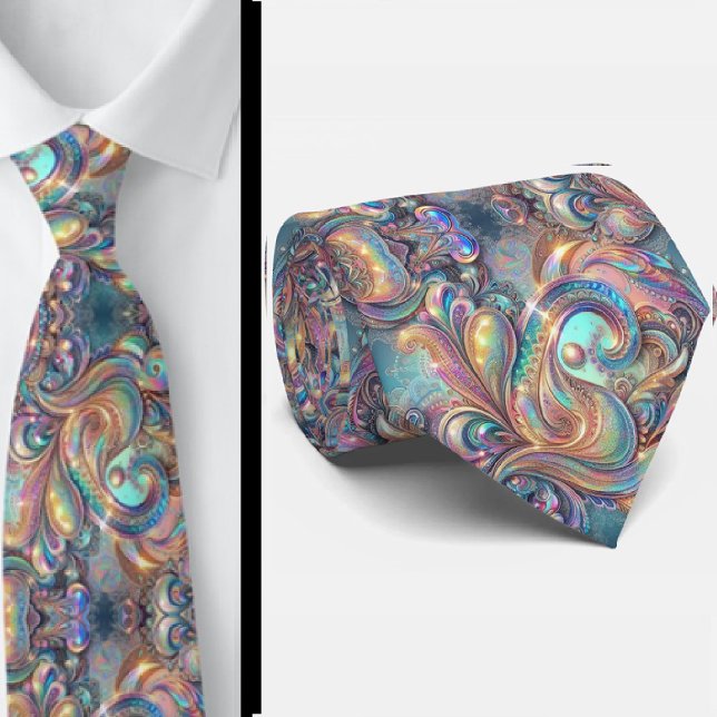 Gravata Jacquard Falso Seda | Luxo Paisley Gentleman's (Criador carregado)
