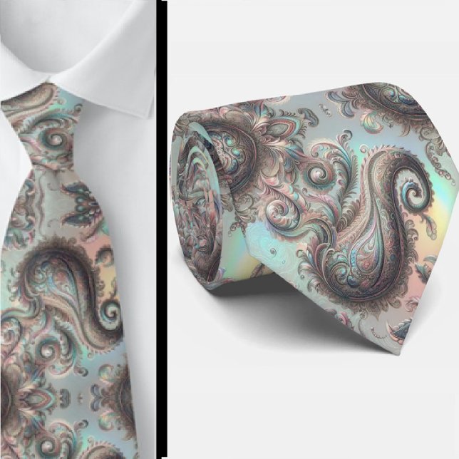 Gravata Jacquard Falso Seda | Luxo Paisley Gentleman's (Criador carregado)