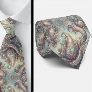 Gravata Jacquard Falso Seda Luxo Paisley Gentleman's