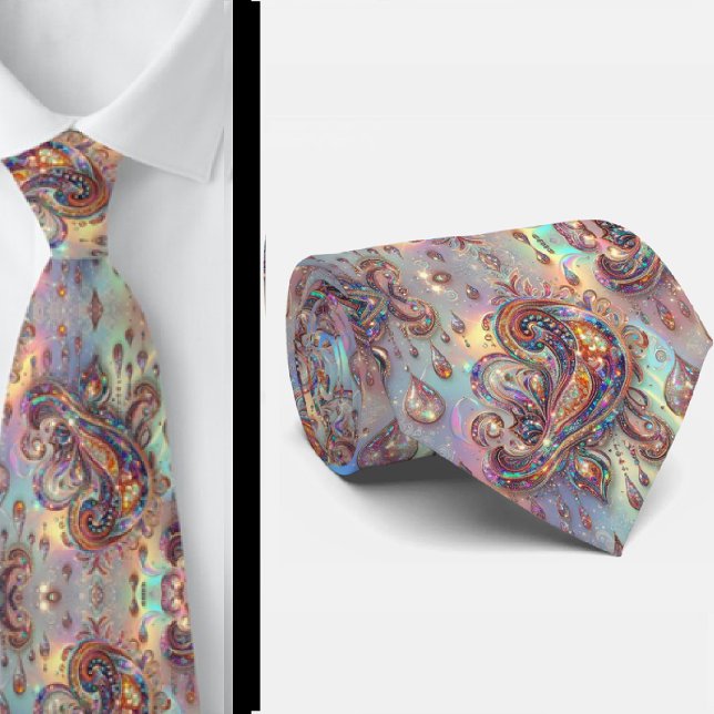 Gravata Jacquard Falso Seda | Luxo Paisley Gentleman's (Criador carregado)