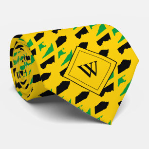Gravata JAMAICA Escritura Cristã J3:16 Monograma AMARELO