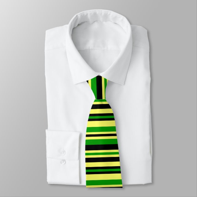 Gravata Jamaica Inspirou Stripe Tie (Amarrado)