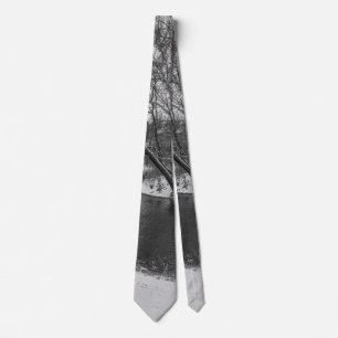 Gravata James River Cuts Back Grayscale Neck