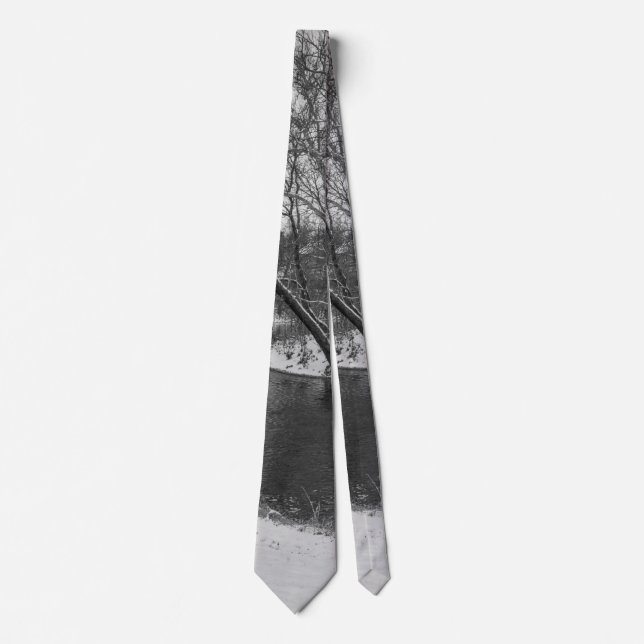 Gravata James River Cuts Back Grayscale Neck (Frente)