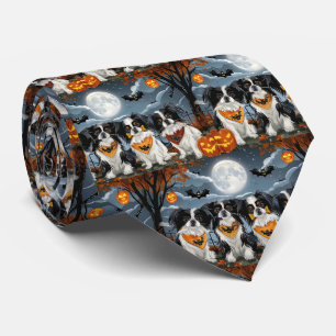 Gravata Japanese Chin Halloween Assustador
