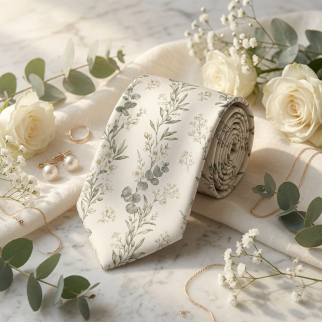 Gravata Jardim Francês Toile Botânico (Criador carregado)