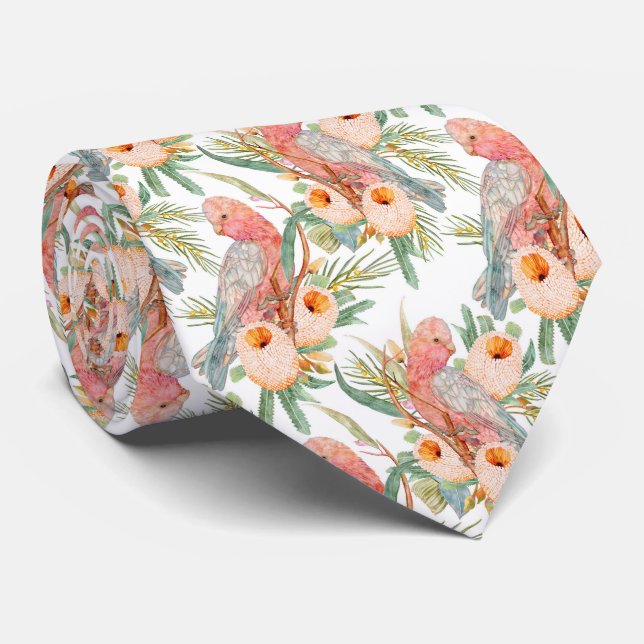 Gravata Jardim Galah Bush (Rolled)