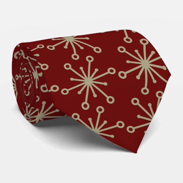 Gravata Jax Snowflake Foulard Burgundy (Rolled)