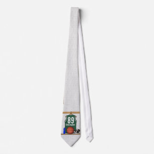 Gravata Jérsei verde e branco personalizado do basquetebo