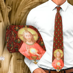 Gravata Jesus Institui a Sagrada Comunhão (SAU 045)