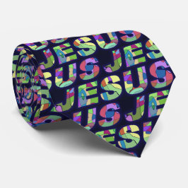 Gravata Jesus Sign In Multi Colour Tie