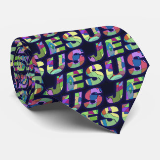 Gravata Jesus Sign In Multi Colour Tie