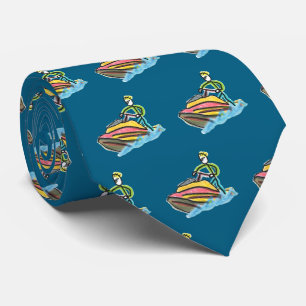Gravata Jet Ski Stickman