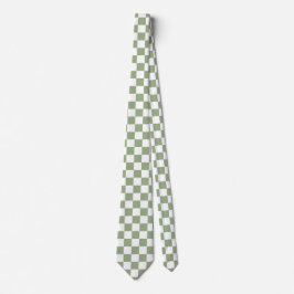 Gravata Jockey Silks Checkerboard Sage Green Derby