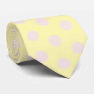 Gravata Jockey Silks Dots Rosa Manteiga Amarelo Derby