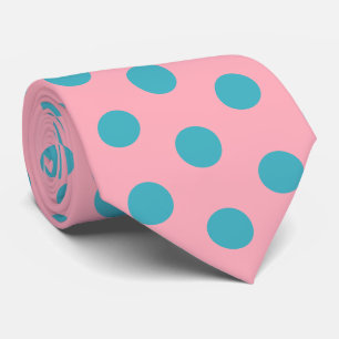 Gravata Jockey Silks Verdes Pontos Azuis em Derby Rosa