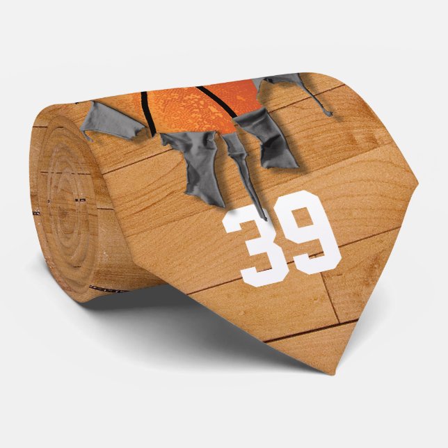 Gravata Jogador de basquete (personalizado) (Rolled)
