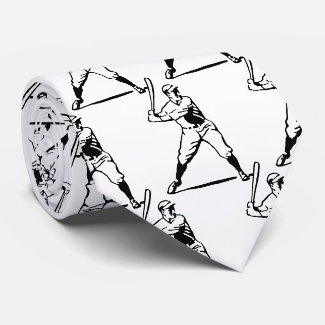 Gravata Jogador de Bat de Bateria de Baseball (Rolled)