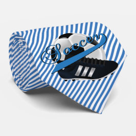 Gravata Jogador de futebol Blue Stripe