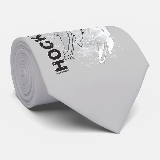 Gravata Jogador de Hóquei em Visão Dupla (Rolled)