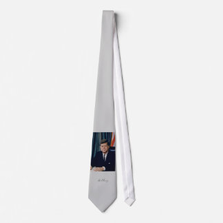 Gravata John F. Kennedy, foto a cores branco Portra da