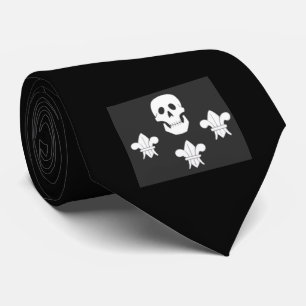 GRAVATA JOLLY ROGER SKULL E TRÊS MENTIRAS FLAG