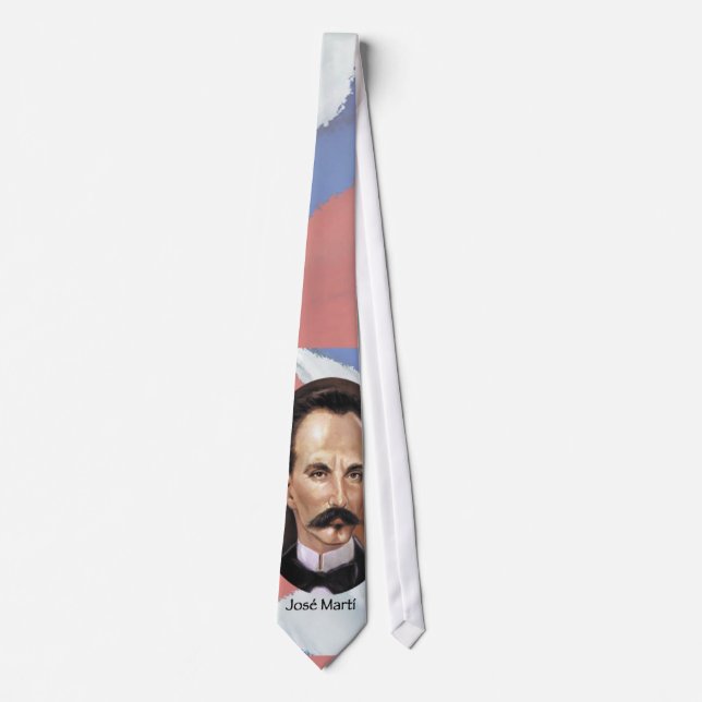 Gravata Jose Marti on Cuban Flag (Frente)
