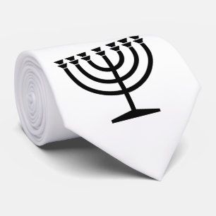 Gravata Judeu Menorah (Símbolo do Judaísmo)