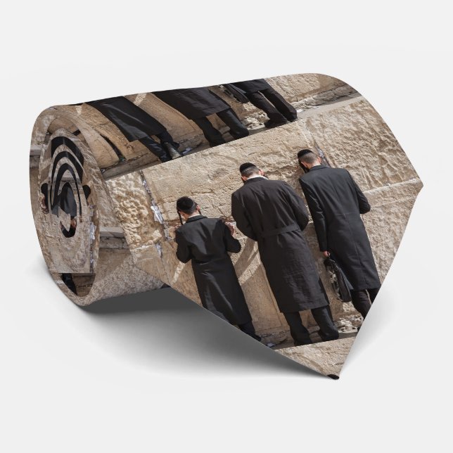 Gravata Judeus rezando no Kotel (Rolled)
