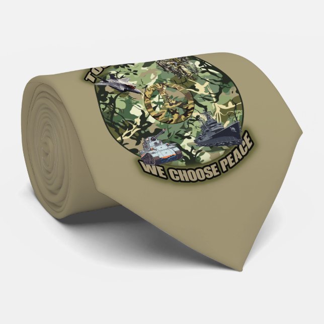 Gravata Juntos, escolhemos a paz (Rolled)