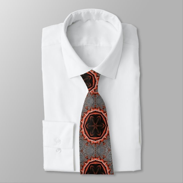 Gravata Kaleidoscope Flames Tie (Amarrado)