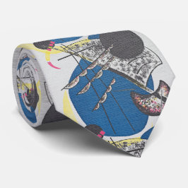Gravata Kandinsky Pequenos Mundos – Composição Azul