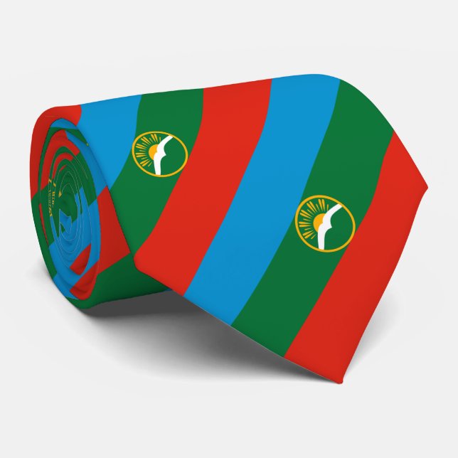 Gravata Karachay Cherkessia Flag (Rolled)