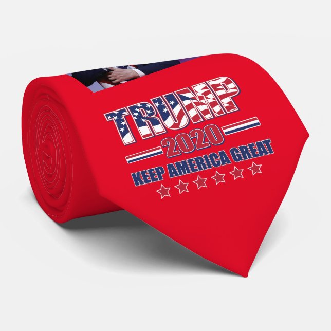 Gravata Keep America Excelente Trump 2020 (Rolled)