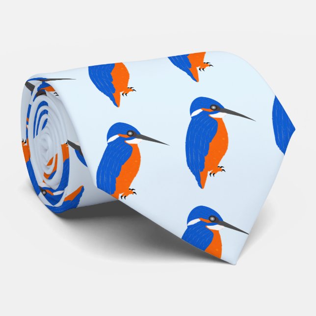 Gravata Kingfisher Design (Rolled)