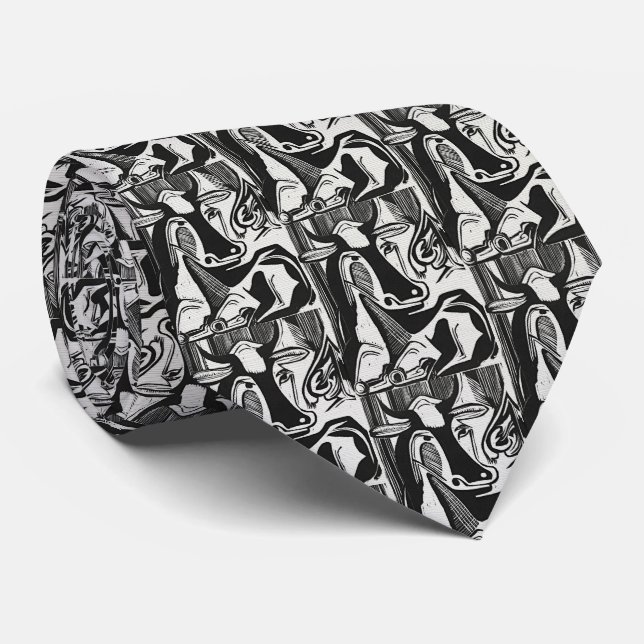Gravata Kirchner Caos – Tinta Expressionista (Rolled)