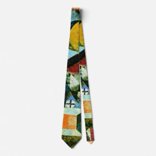 Gravata Klee - Composição com a Lua Amarela