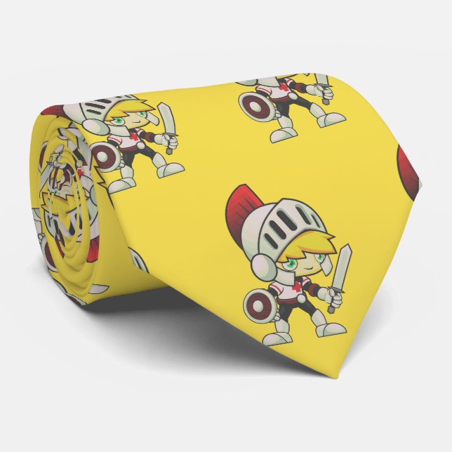 Gravata Knights Team Mascot Futebol Necktie (Rolled)