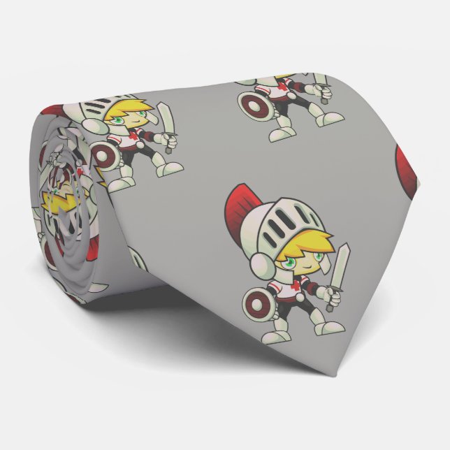 Gravata Knights Team Mascot Futebol Necktie (Rolled)