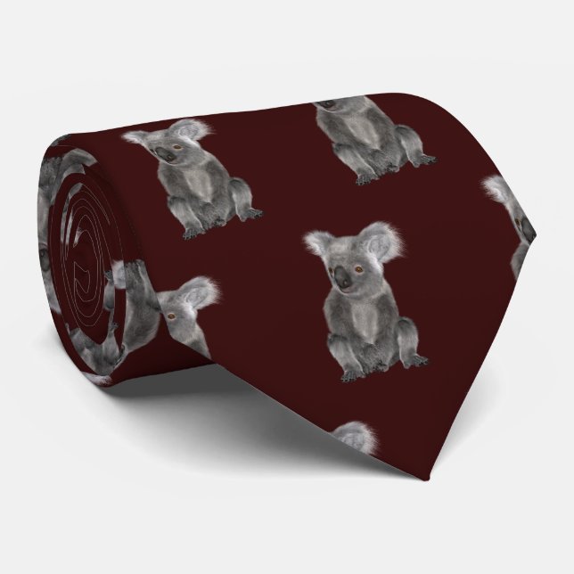 Gravata Koala Bear Neck Tie (Rolled)