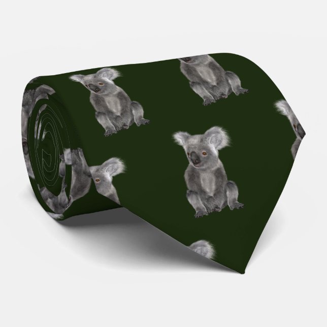 Gravata Koala Bear Neck Tie (Rolled)