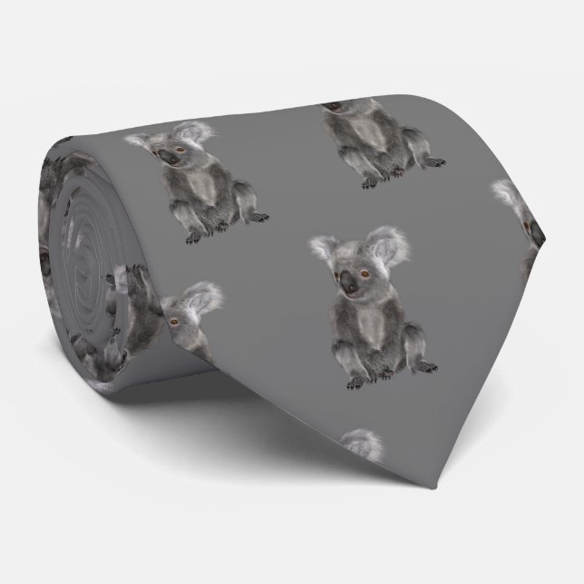 Gravata Koala Bear Neck Tie (Rolled)