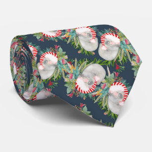 Gravata Koala Christmas Blue Neck Tie